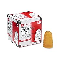 Swingline Rubber Finger Tips, Medium, Size 11-1/2, Finger Cots, 12 Pack (54035)