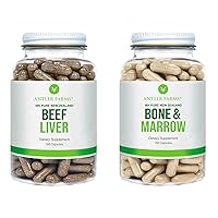 Antler Farms - 100% Pure New Zealand Beef Liver & Bone Marrow Bundle, Cold Processed Supplement