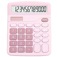 12-bit Large LCD Display Solar Dual Power Calculator Small Desktop Calculator