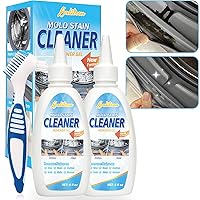 Mold Remover Gel, Effective Stain Cleaner for Washing Machine, Refrigerator Strips, Bathroom Tiles, Washbasins, Silicone Surfaces Grout Cleaner 8 fl oz (2pack)
