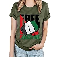 Palestine Flag Free Palestine T-Shirt - Palestine Free Palestine in Arabic Free Gaza Palestine Flag T-Shirt