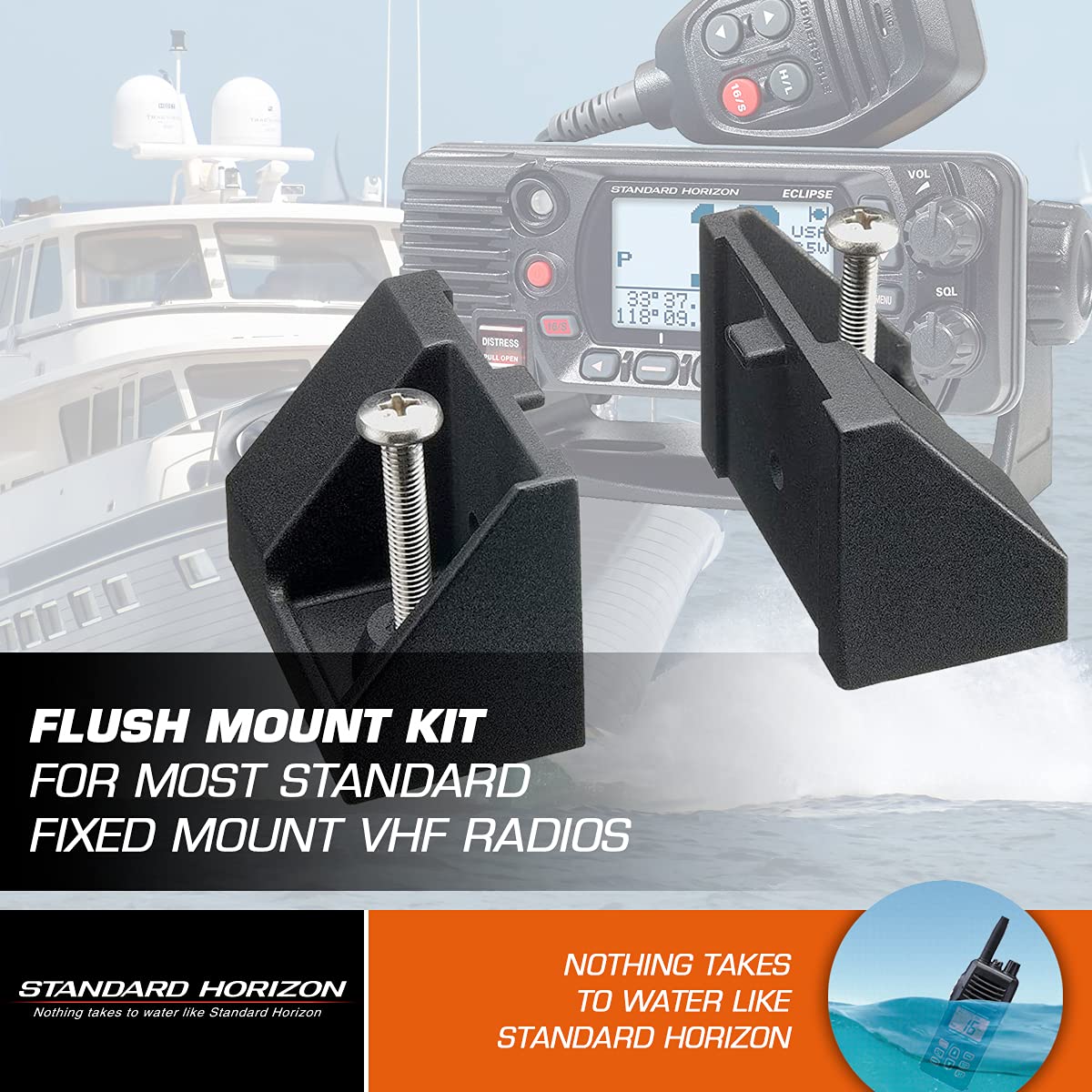 Standard STD-MMB-84 Flush Mount Kit for Most Standard Fixed Mount VHF Radios