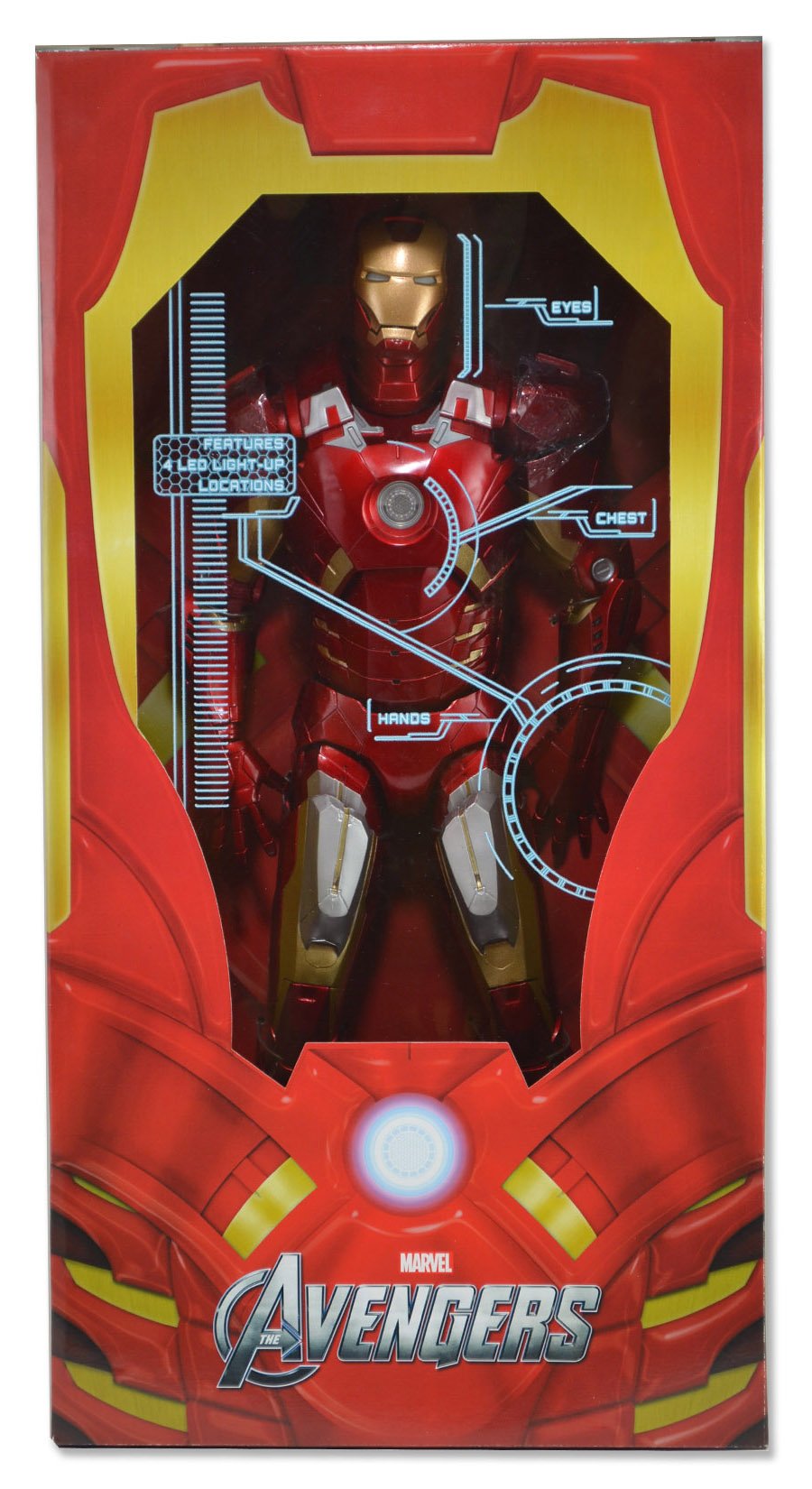 NECA Avengers Iron Man 18 Action Figure, Scale 1:4