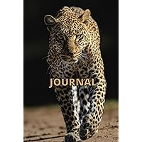 Wild Leopard Lined Journal Animal Print Hardcover Thick 192 pages ТЕТРАДЬ в линейку Блокнот Животное Леопард (Motivation)