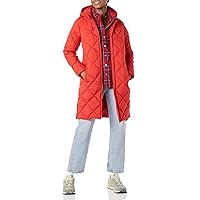 Amazon Essentials Women's Heavyweight Diamond Quilted Knee Length Puffer Coat-Discontinued Colors