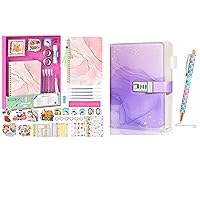 DIY Journal Kit for Girls Ages 8-12, Diary with Lock for Teen Girls Women