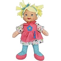 Goldberger Baby’s First Blonde Doll, Machine Washable, Press her Tummy to Hear Random Phrases, Lifelike Features, For Ages 1+