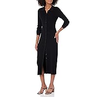 The Drop Women's Jaxon Rib Button Down Sweater Dress