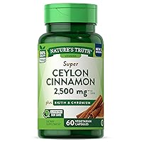 Cinnamon with Biotin and Chromium Capsules, 60 Count