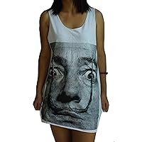 HOPE & FAITH Unisex Salvador Dali Tank Top Vest Singlet Sleeveless T-Shirt Mens Womens Ladies