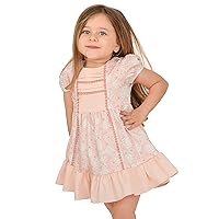 Lilax Little Girl Short Sleeve Flower Girl Easter Toddler Party Dress