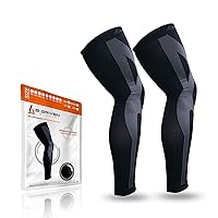 B-Driven Sports Full Leg Compression Sleeves For Men Women - Medical Leg Sleeves For Support Blood Circulation Recovery
