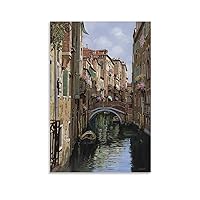 I Ponti A Venezia Canvas Art Poster Picture Modern Office Family Bedroom Decorative Posters Gift Wall Decor Painting Posters 08x12inch(20x30cm)