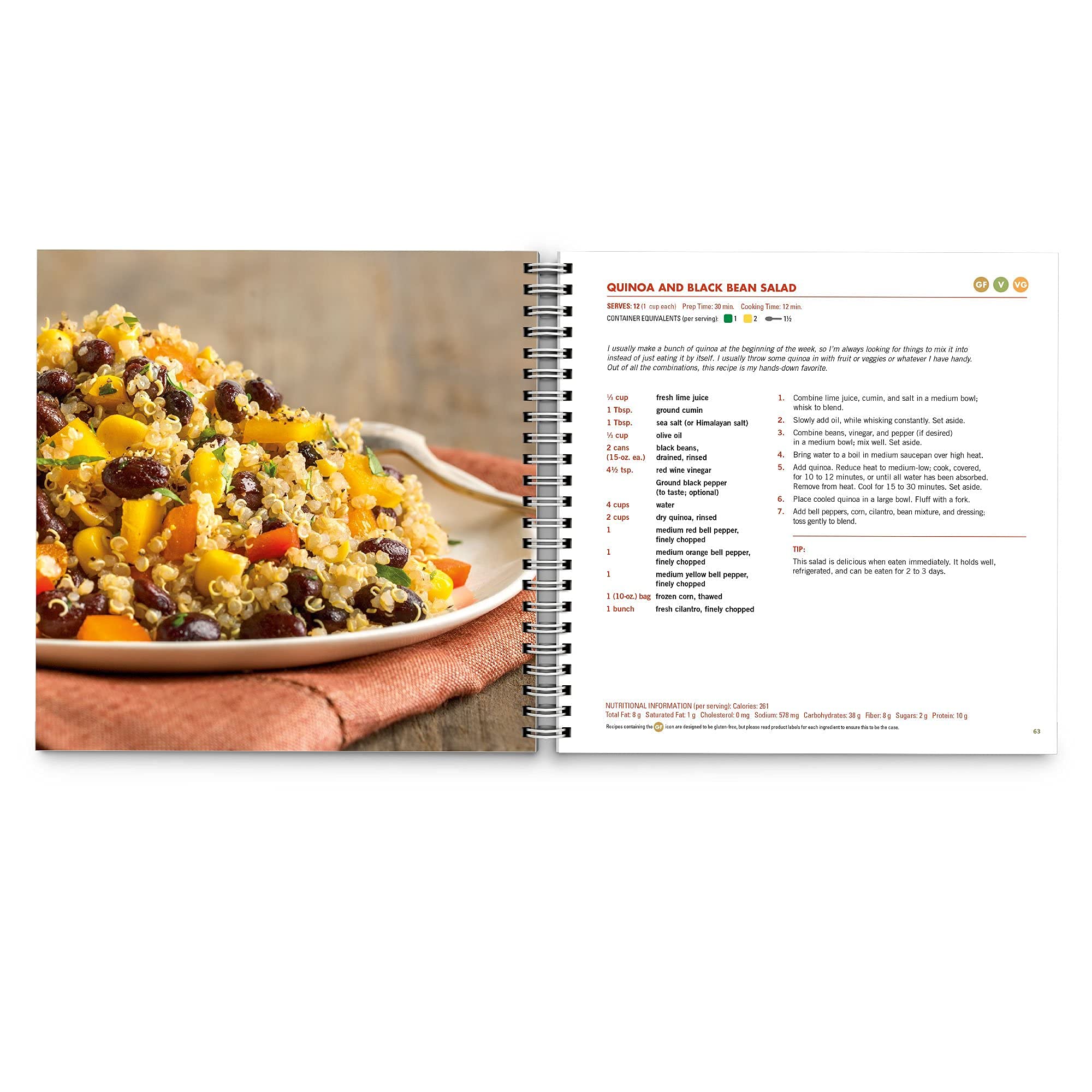 Beachbody Autumn Calabrese's FIXATE Recipe Book, 21 Day Fix Recipes, Healthy Cookbook, Easy to Follow Meal Plan Program for Portion Control, Vegan, Gluten Free, Vegetarian, Paleo, 101 Recipes