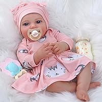 BABESIDE Reborn Baby Dolls - Leen, 20-inch Soft Cloth Body Realistic-Newborn Baby Dolls Girl Lifelike Real Life Baby Dolls with Gift Box for Kids Age 3+ & Collection