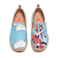 UIN Women's Slip Ons Lightweight Sneaker Walking Casual Loafers Comfortable Art Painted Travel Shoes Toledo Ⅰ