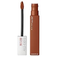 Super Stay Matte Ink Liquid Lipstick Makeup, Long Lasting High Impact Color, Up to 16H Wear, Globetrotter, Brown Beige, 1 Count