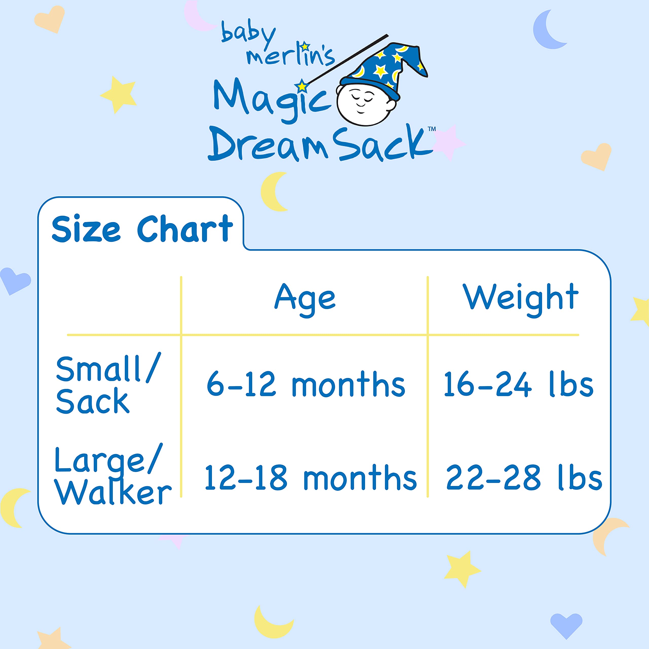 Baby Merlin's Magic Dream Sack - Microfleece Baby Wearable Blanket - Baby Merlin Sleep Sack - Cream - Baby Sleep Sack 6-12 Months