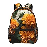 Laptop Backpack Lightweight Daypack for Men Women Marigold Backpack Laptop Bag for Travel Hiking