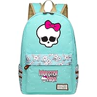 BOLAKE Funny Monster High Graphic Backpack Sturdy Daily Book Bag-Lightweight Daypack for Travel,Outdoor