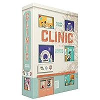 Clinic Deluxe - Strategy Board Game, Tile Placement, 1-4 Players, Ages 12+, 60-150 Min Game Time