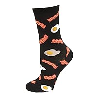 HOTSOX Kids Eggs And Bacon Socks 1 Pair, Black, Kids M/L