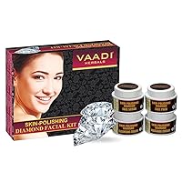 Vaadi Herbals Facial Kit - Skin-polishing Diamond Facial Kit - ★ ALL Natural - ★ Suitable for All Skin Types and Both for Men and Women - ★ 70 Grams