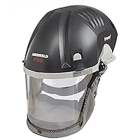 Trend Airshield Pro Full Faceshield, Dust Protector, Battery Powered Air Circulating Mask for Woodworking, AIR/PRO