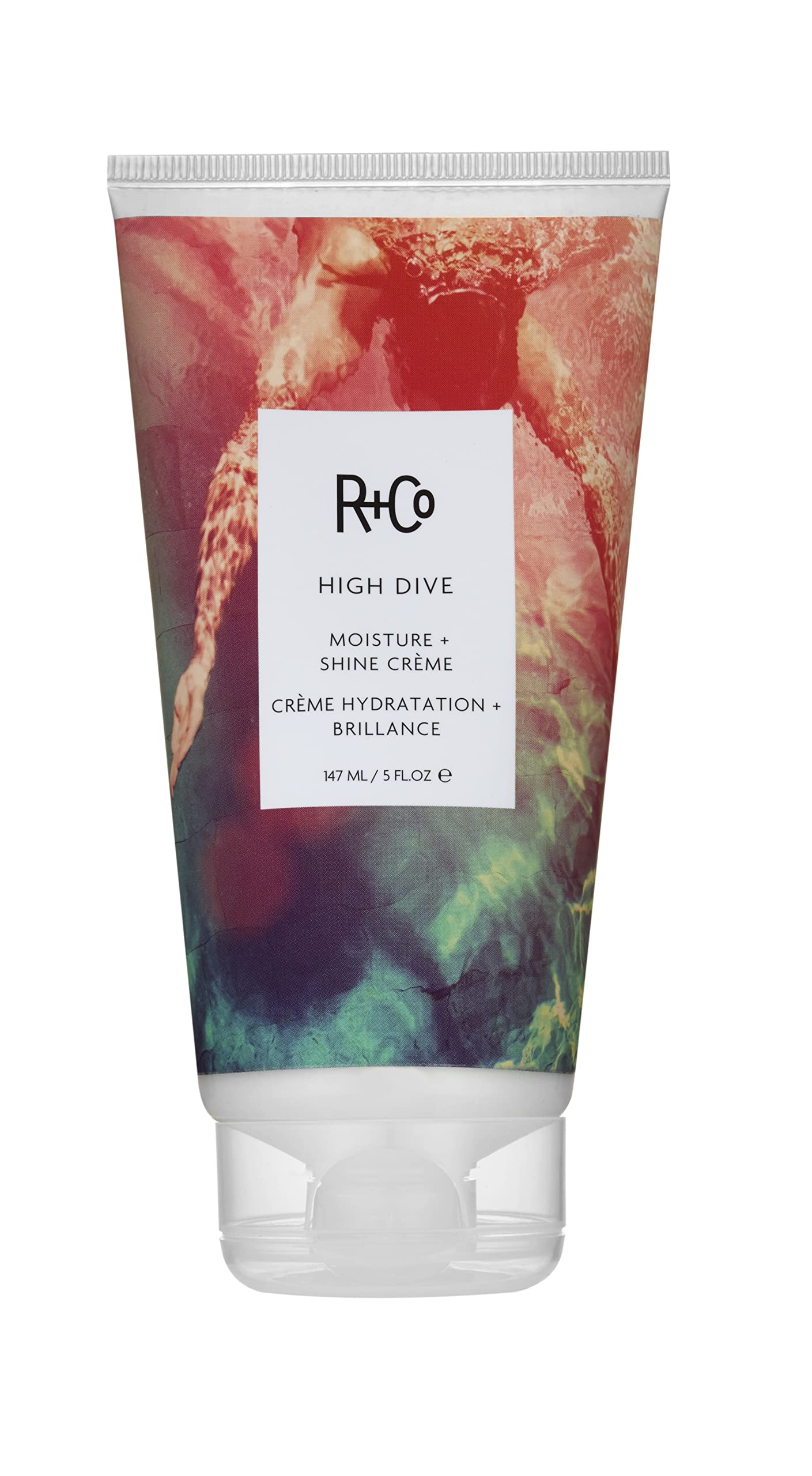 R+Co High Dive Moisture and Shine Crème | Deep Hydration + Softens + Eliminates Frizz | Vegan + Cruelty-Free | 5 Oz