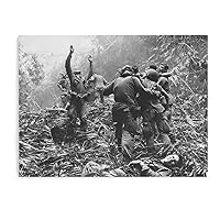 Military Poster Vietnam War Aesthetic Posters for Bedroom Black and White Poster Canvas Wall Art Prints for Wall Decor Room Decor Bedroom Decor Gifts 12x16inch(30x40cm) Unframe-Style