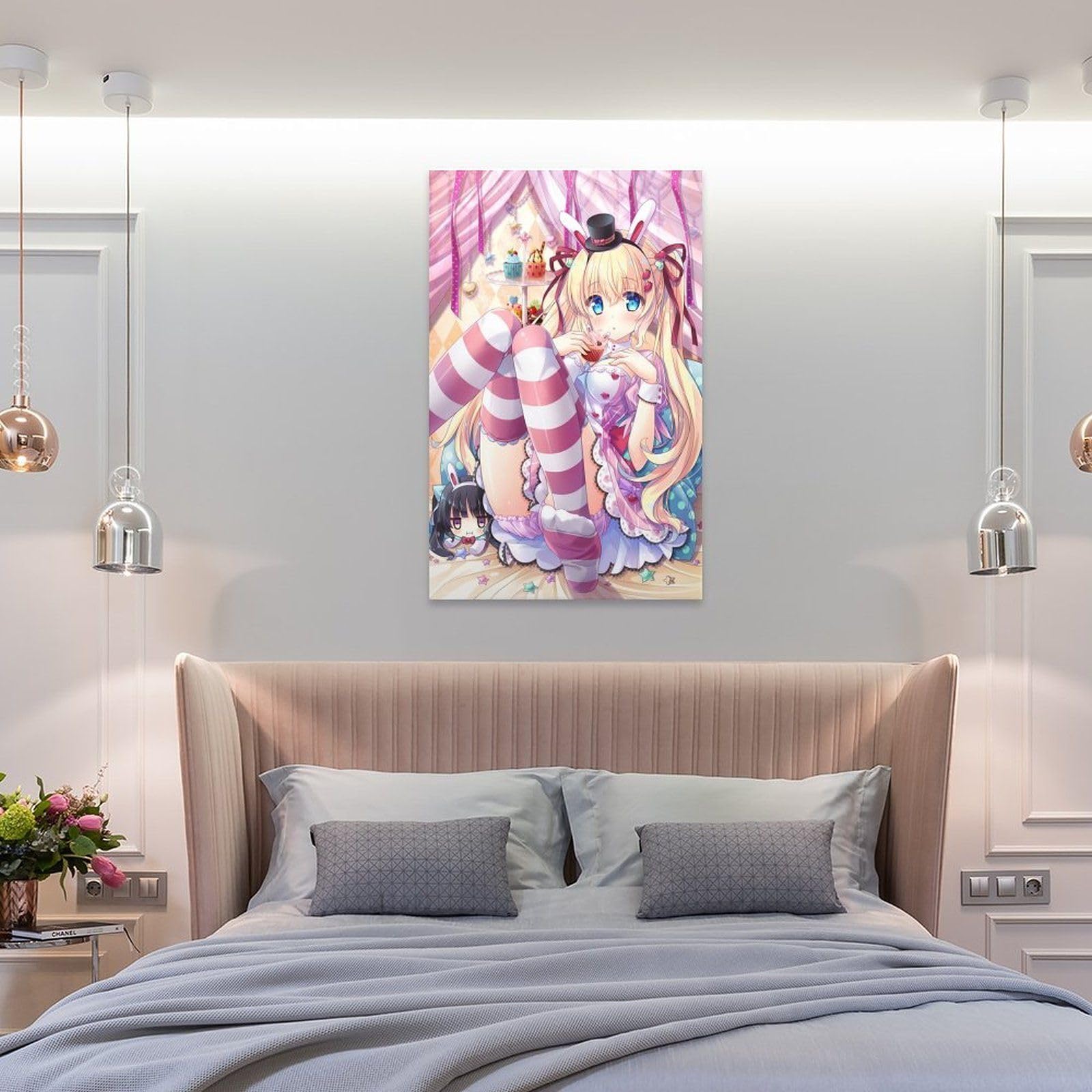Mua Kawaii Anime Girl Poster Pink Bunny Girl Teenage Girl Room ...