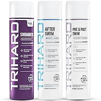 TRIHARD Swimmers Shampoo Extra Boost + After-Swim Body Wash + Pre & Post Swim Conditioner