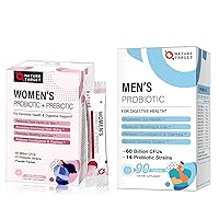 NATURE TARGET Probiotics for Women, probiotics for Men, probiotics with prebiotics for Digestive Health, probiotics Powder
