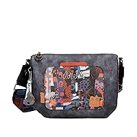 Anekke - Women's Shoulder Bag - Leatherette Shoulder Bag with 1 Handle and Contemporary Zip Closure - Women's Accessories and Accessories - Measures 26x20x8cm, multicoloured, Medium