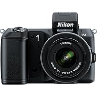 Nikon 1 V2 14.2 MP HD Digital Camera with 10-100mm VR 1 NIKKOR Lens (Black)