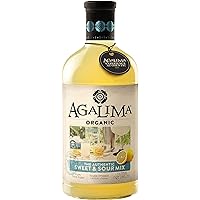 Agalima Organic Authenic Sweet & Sour Drink Mix, All Natural, 1 Liter (33.8 Fl Oz) Glass Bottle, Individually Boxed