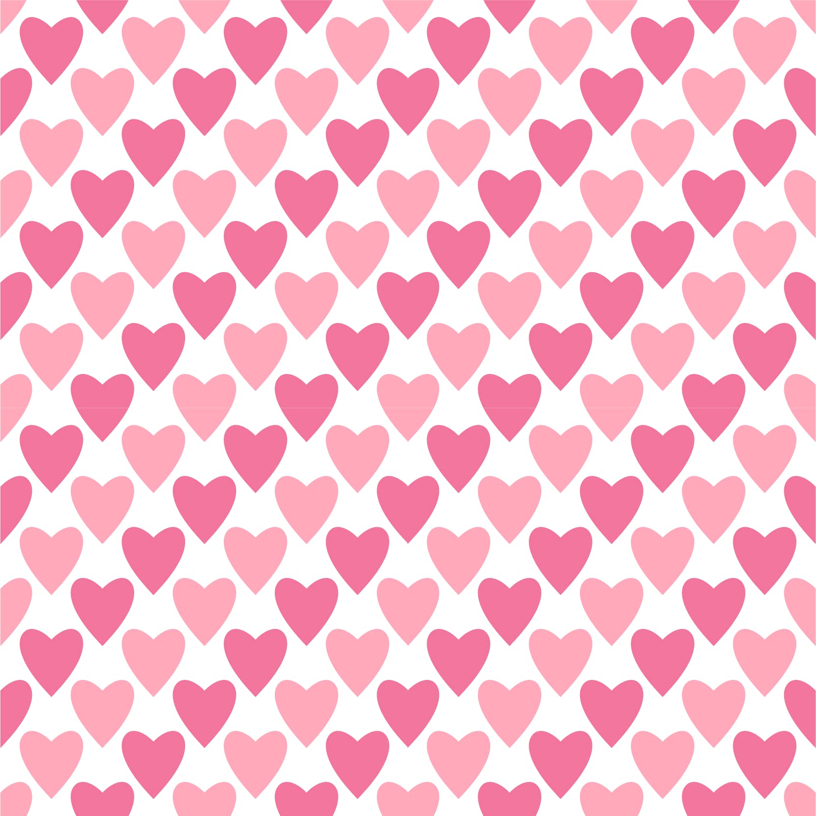 Valentines Day Pattern Vinyl Permanent Adhesive Craft Vinyl Pink Heart Patterns 12 x 12 (2, 25F)