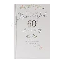 60th Wedding Day Anniversary Card for Mum & Dad - Mum & Dad 60th Anniversary Card - Diamond Wedding Anniversary Card for Mum & Dad - 60th Wedding Anniversary Card for Parents