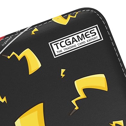 Tcgames Card Binder 4-Pocket, 440 Pockets Card Holder with 55 Sleeves Yellow Tails