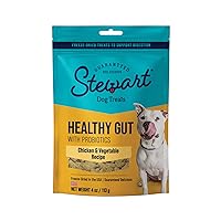 Freeze Dried Dog Treats, Healthy Gut Chicken & Vegetable, Gut Health Probiotics, Grain Free, 4 Ounce Resealable Pouch, Made in USA