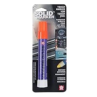 Solid Paint Markers - Permanent Marker Paint Pens - Window, Wood, & Glass Marker - Fluorescent Orange Paint - 1 Pack