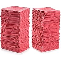 SIMPLI-MAGIC Commercial Grade Shop Towels, Pack of 500, Red