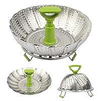 Steamer Basket,Stainless Steel Vegetable Steamer Basket Folding,Folding Expandable Steamers