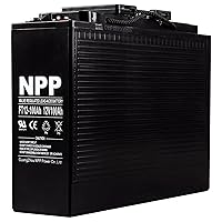 NPP FT12-100Ah 12V 100Ah Front Access AGM Deep Cycle SLA Battery | The Ultimate Battery You Can Finally Feel Confident | For Telecommunication System, UPS and Off-Grid Solar System （FT12-100Ah 1 Pack）
