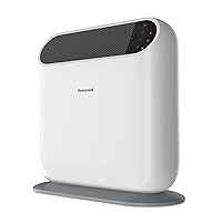 Honeywell ThermaWave 6 Ceramic Technology Space Heater for indoor use. 1500W Heater with Programmable Thermostat with timer options for Bedroom, Rooms or Home - White
