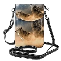 Alpaca Llama Small Cell Phone Purse,Cellphone Crossbody Purse With Protection,Women Wallet