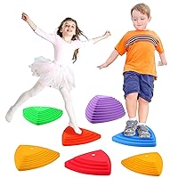 Gentle Monster Stepping Stones for Kids, Set of 6/8/11 PCS for Balance with Non-Slip Bottom - Exercise Coordination and Stability