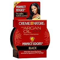 Creme Of Nature Argan Oil Perfect Edges Black 2.25 Ounce (2 Pack)