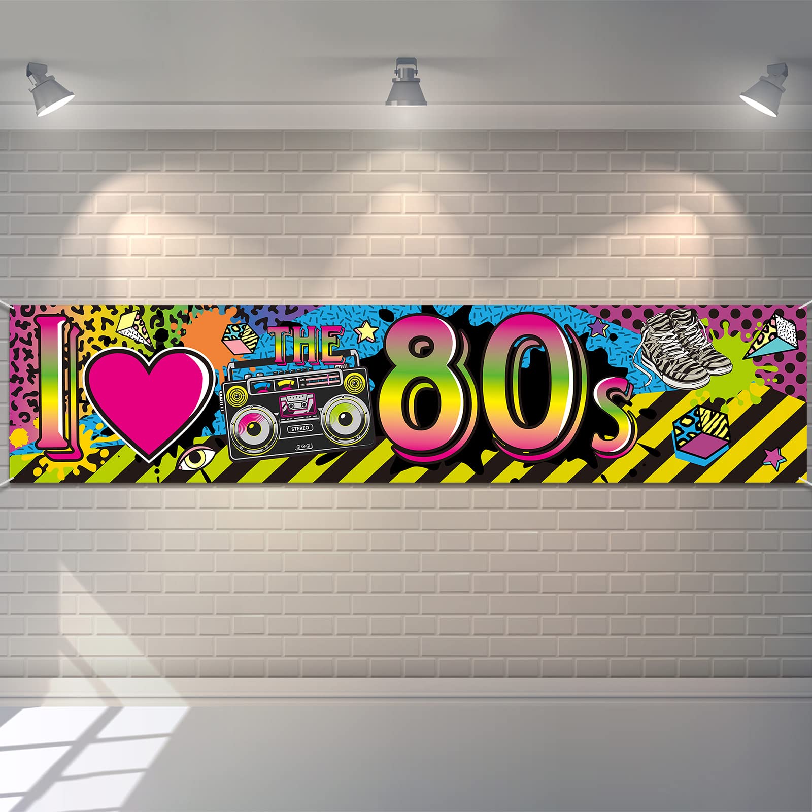 Mua 80s Party Decorations I Love 80s Banner, 1980s Hip Hop Sign ...