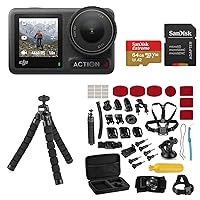 DJI Osmo Action 4 Camera Standard Combo, Bundle with Froggi Extreme Sport Accessory Kit and 64GB microSDXC Memory Card